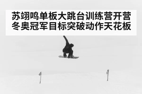 苏翊鸣单板大跳台训练营开营 冬奥冠军目标突破动作天花板